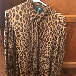 Ralph Lauren animal print blouse
